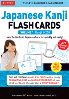 Japanese Kanji Flash Cards Volume 1: Kanji 1-200: JLPT Elementary Levels (Free Audio Disc Included)